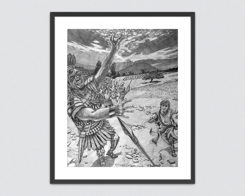 David & Goliath - Giclée Art Print Lumaprints